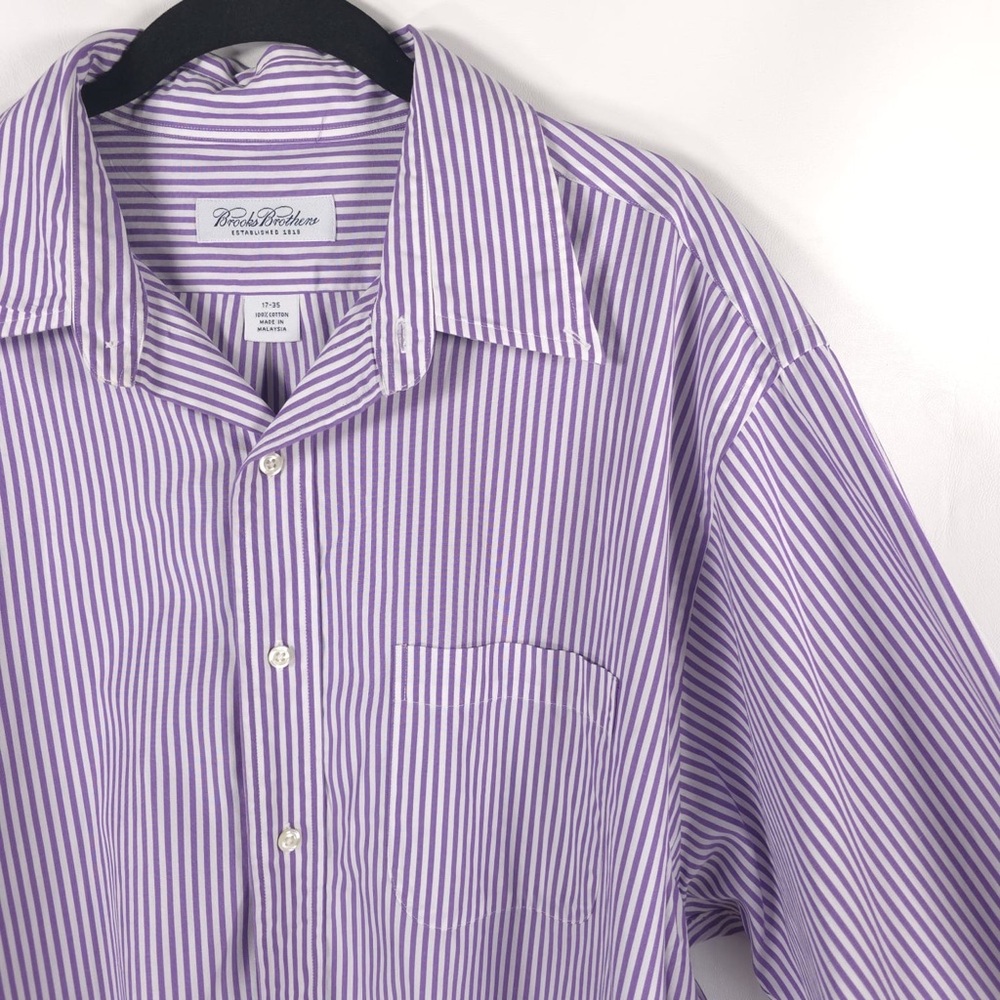 Brooks Brothers EST 1818 Men’s 100%‎ Cotton Striped Long Sleeve Shirt Size 17-35